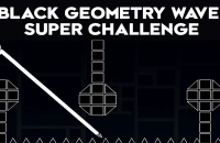 Play Black Geometry Wave Super Challenge now!
