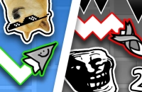 Play Geometry Dash: Battle of the Memes 2! now!