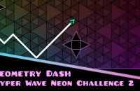 Play Geometry Dash Hyper Wave Neon Challenge 2 now!