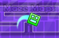 Play Geometry Dash Maze Maps now!
