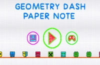 Play Geometry Dash Paper Note now!