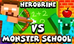 Herobrine vs Monster School